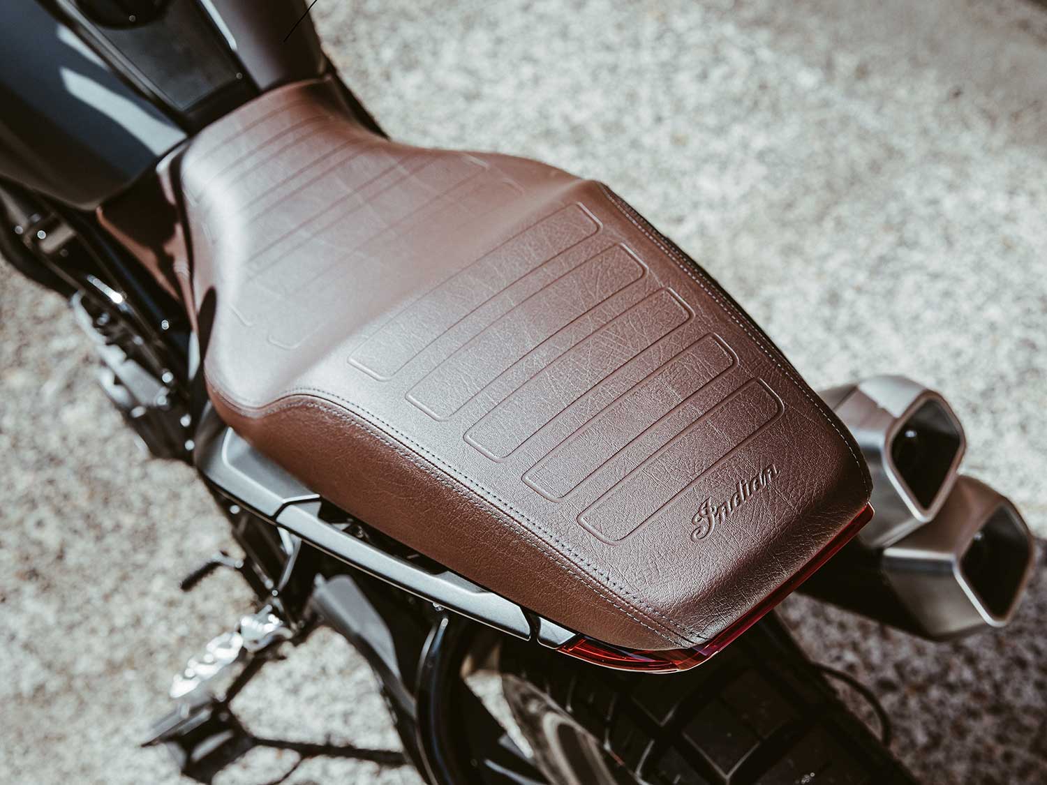 That’s an “all-weather Aviator seat,” folks. Translated, it’s a brown vinyl-covered saddle, which actually turned out to be fairly comfy—for two hours, anyway.