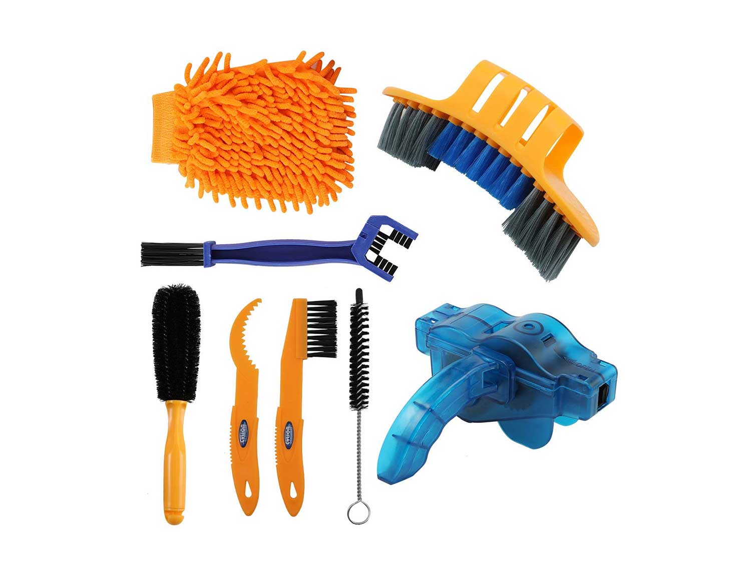 Anndason 8-Piece Precision Bicycle Cleaning Brush Tool