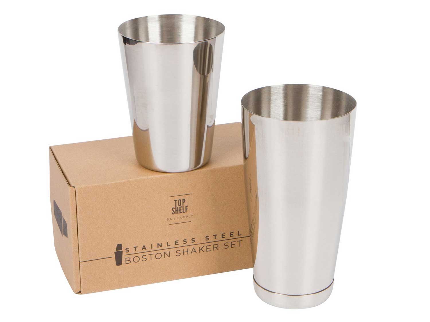 Premium Cocktail Shaker Set: 2-Piece Pro Boston Shaker Set