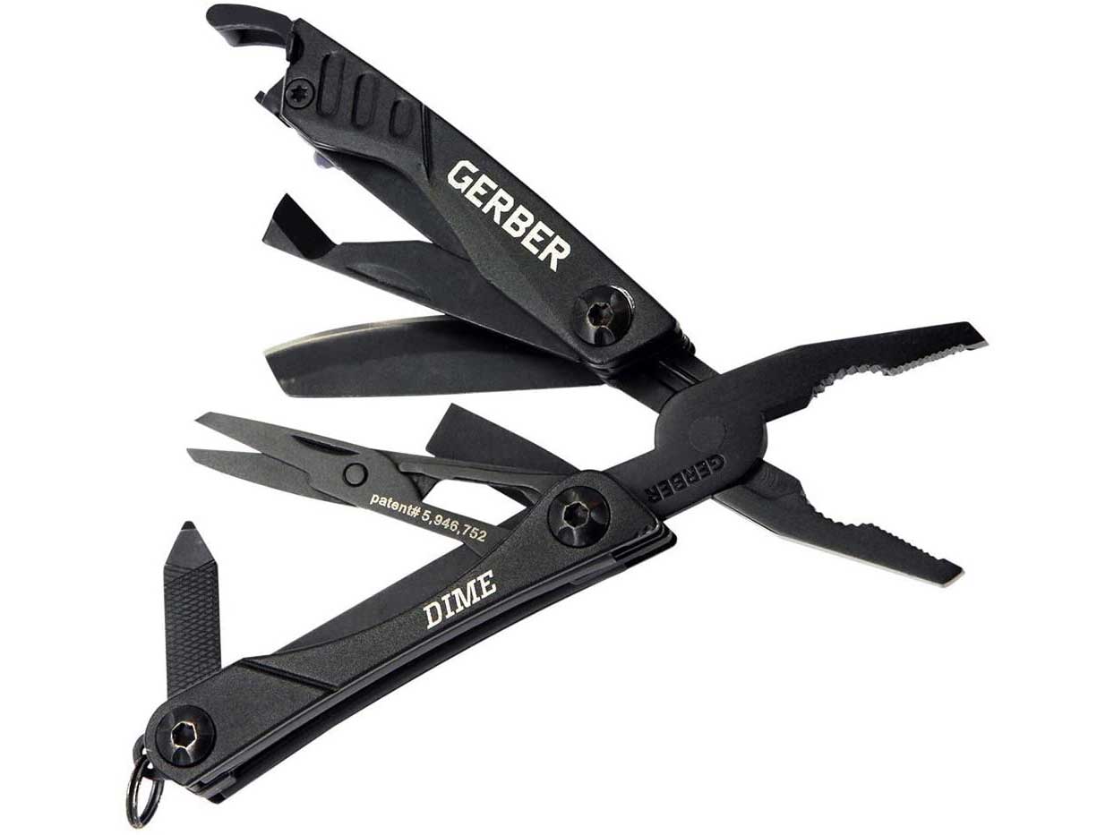 Gerber 30-000469 Dime Mini Multi-Tool, Black