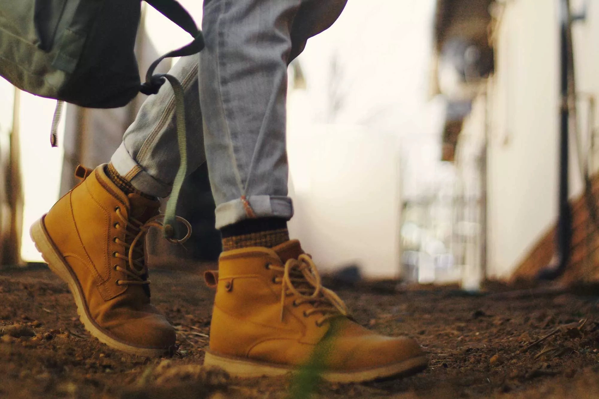 Men wearing brown boots