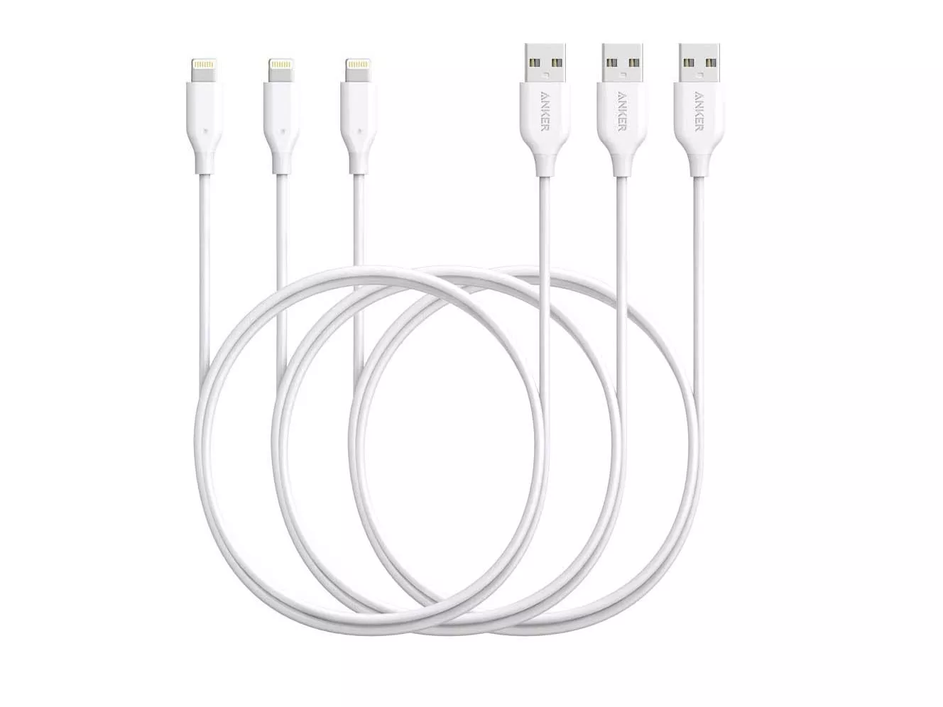 Anker Powerline Lightning 3-Foot Cable 3-Pack