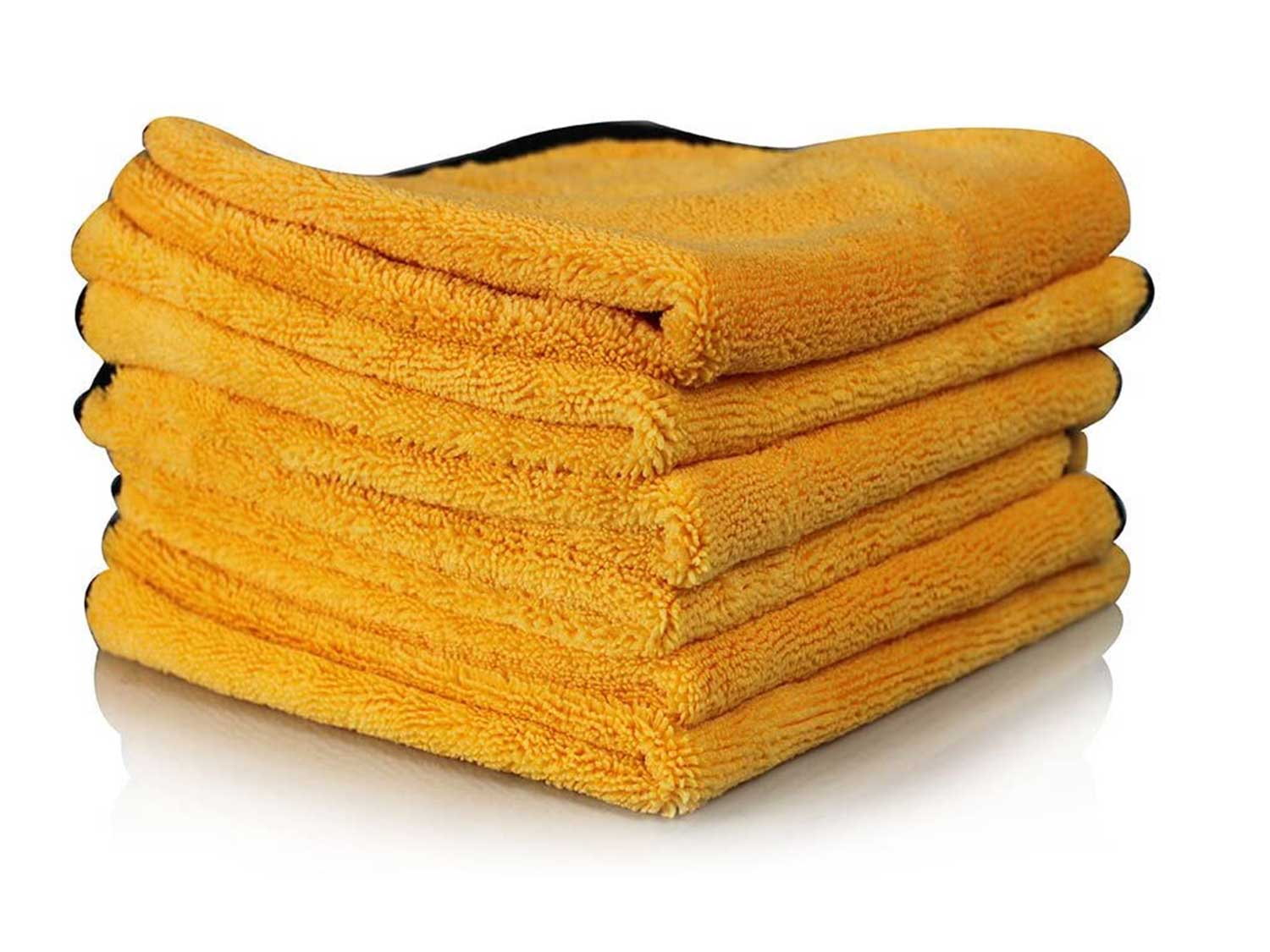 Chemical Guys MIC_507_06 Professional Grade Premium Microfiber Towel, Gold (16 in. x 24 in.) (Pack of 6)