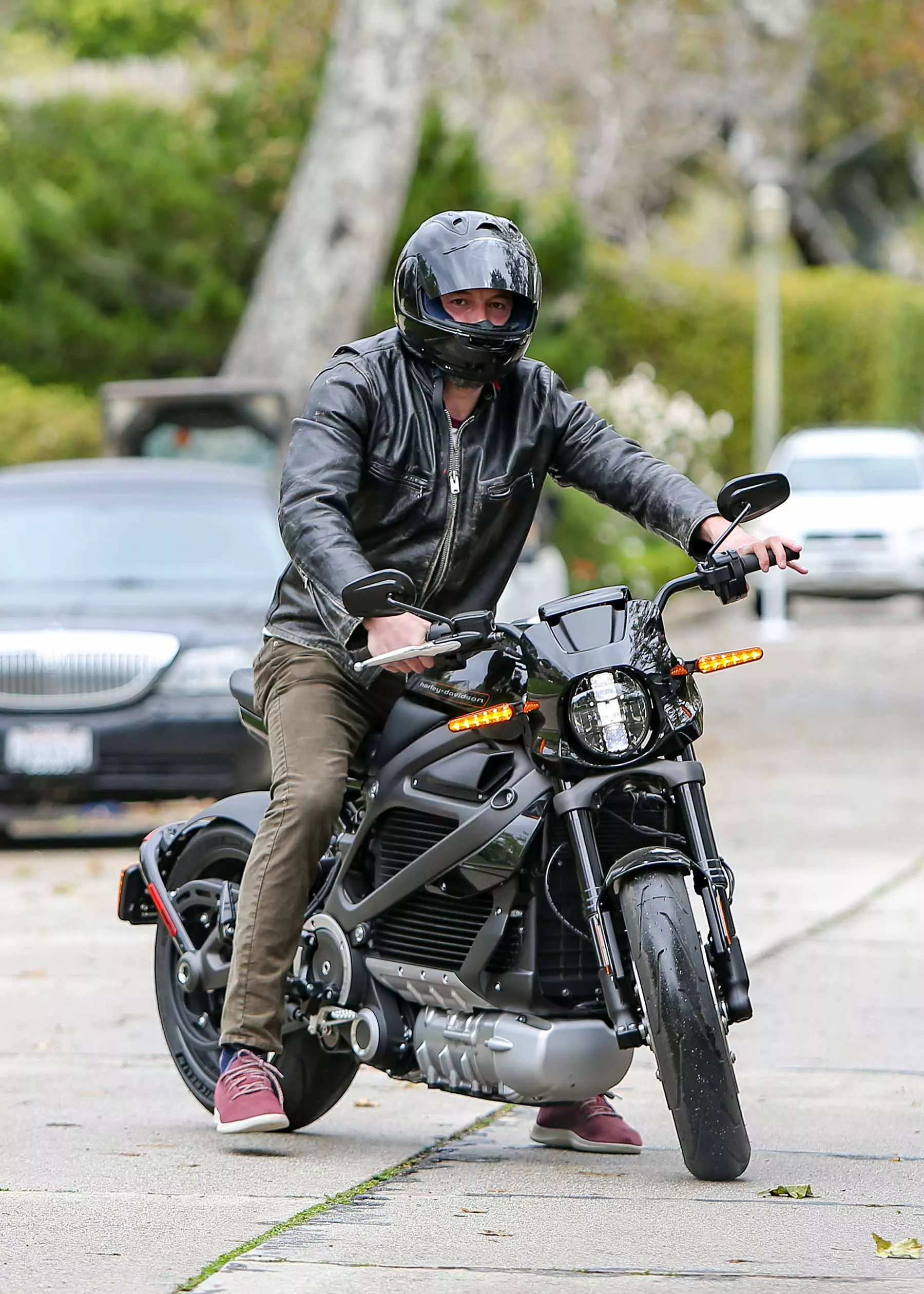 Ben Affleck was spotted riding the LiveWire, Harley-Davidson’s electric motorcycle.