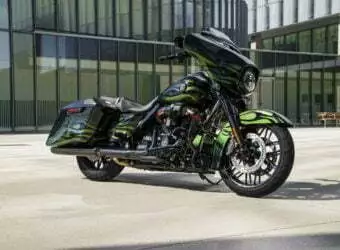 New Harley-Davidson motorcycles.