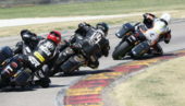 Racers compete in the 2021 King of the Baggers series.