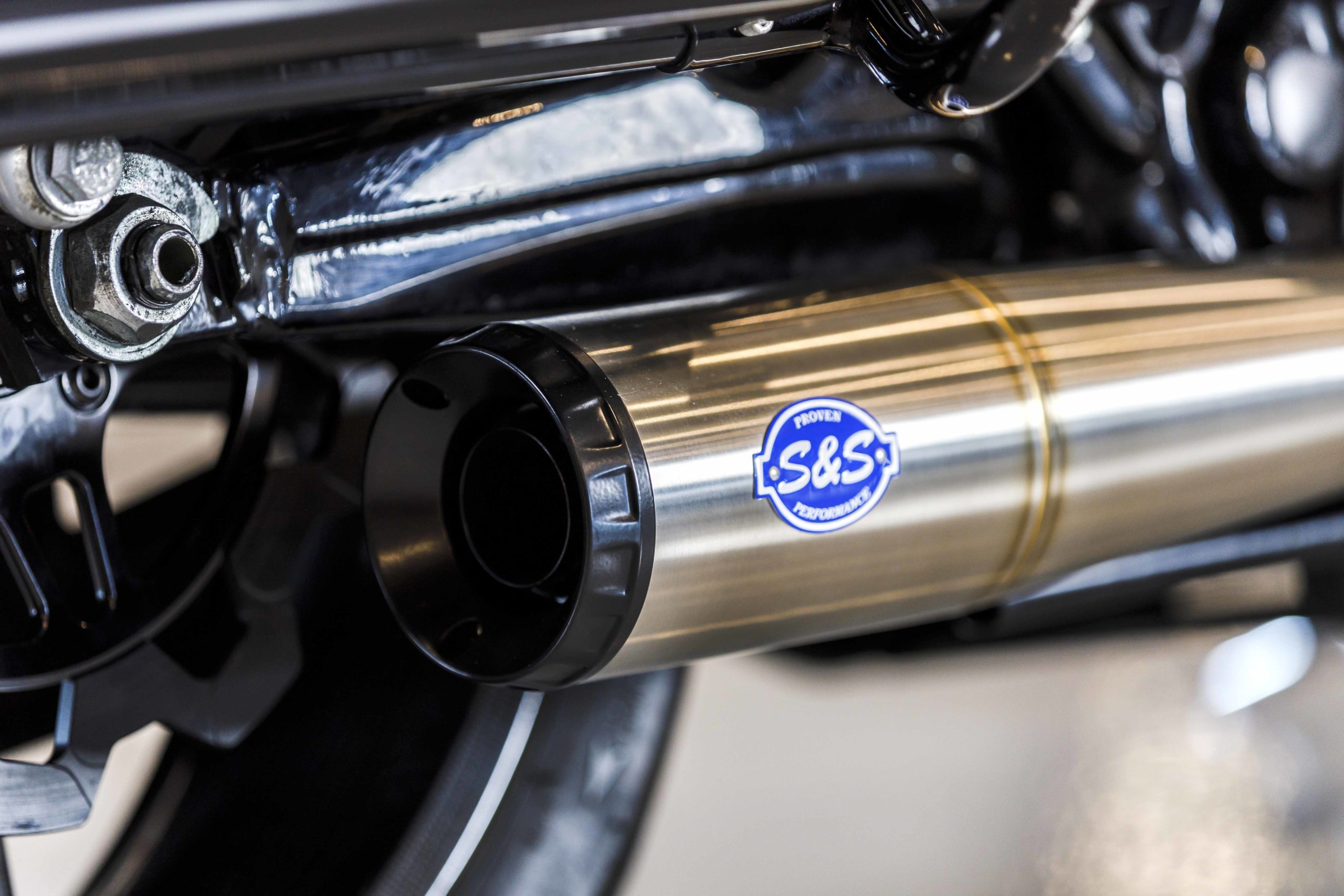 S&S Cycle stainless muffler