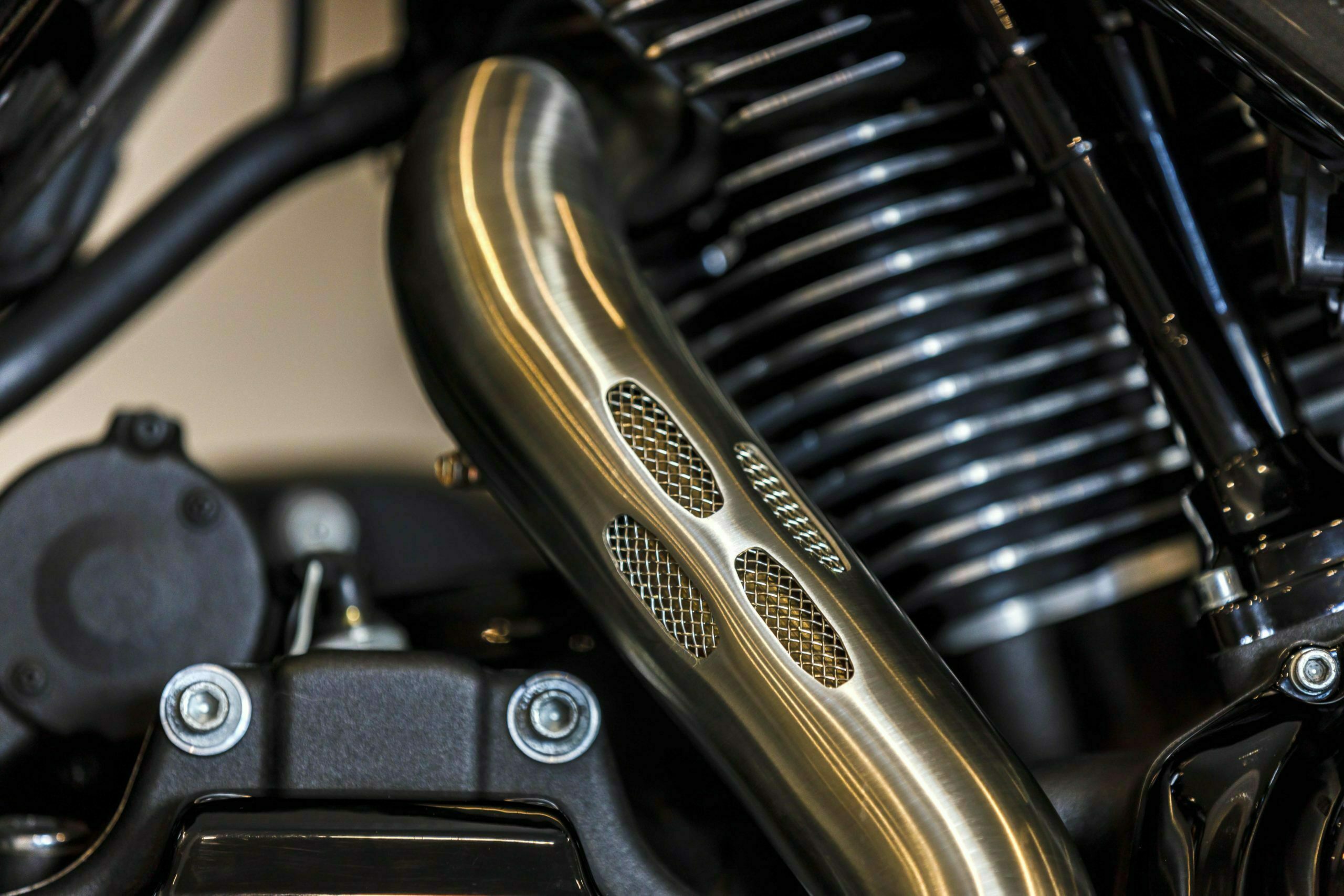 S&S Cycle stainless heat shields