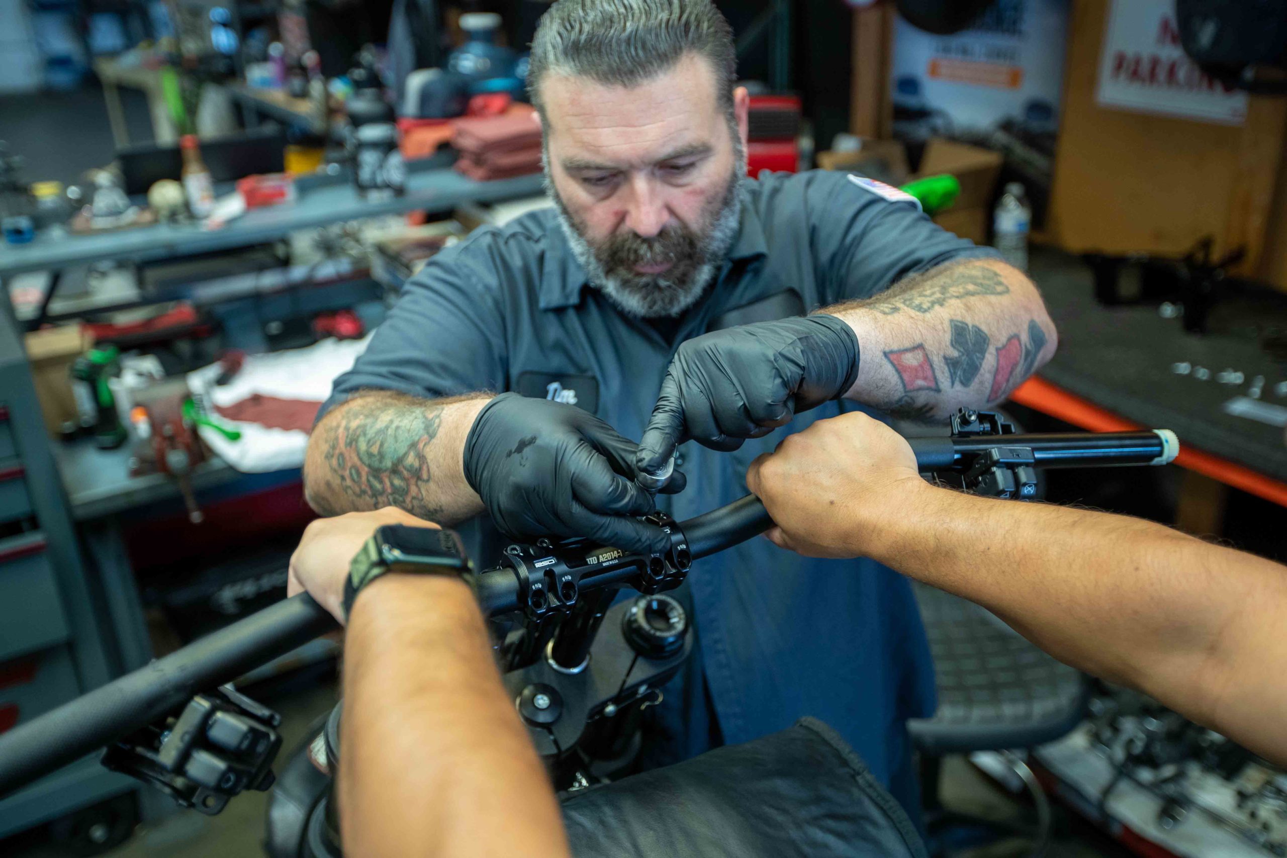 Low Rider ST handlebar adjustment