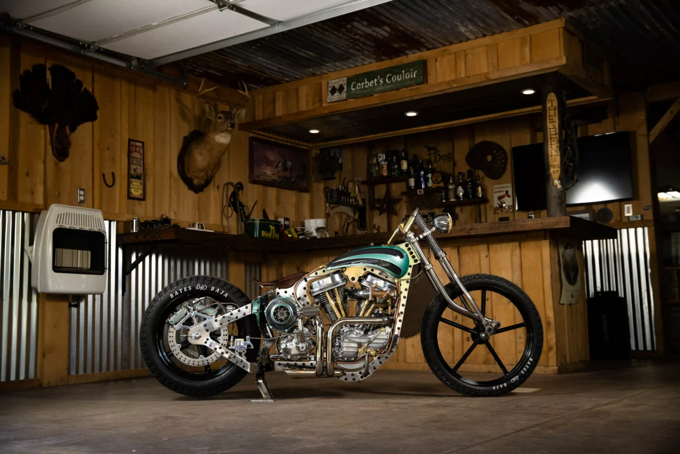 A Custom 1948 Harley-Davidson Panhead with Aviation Inspiration