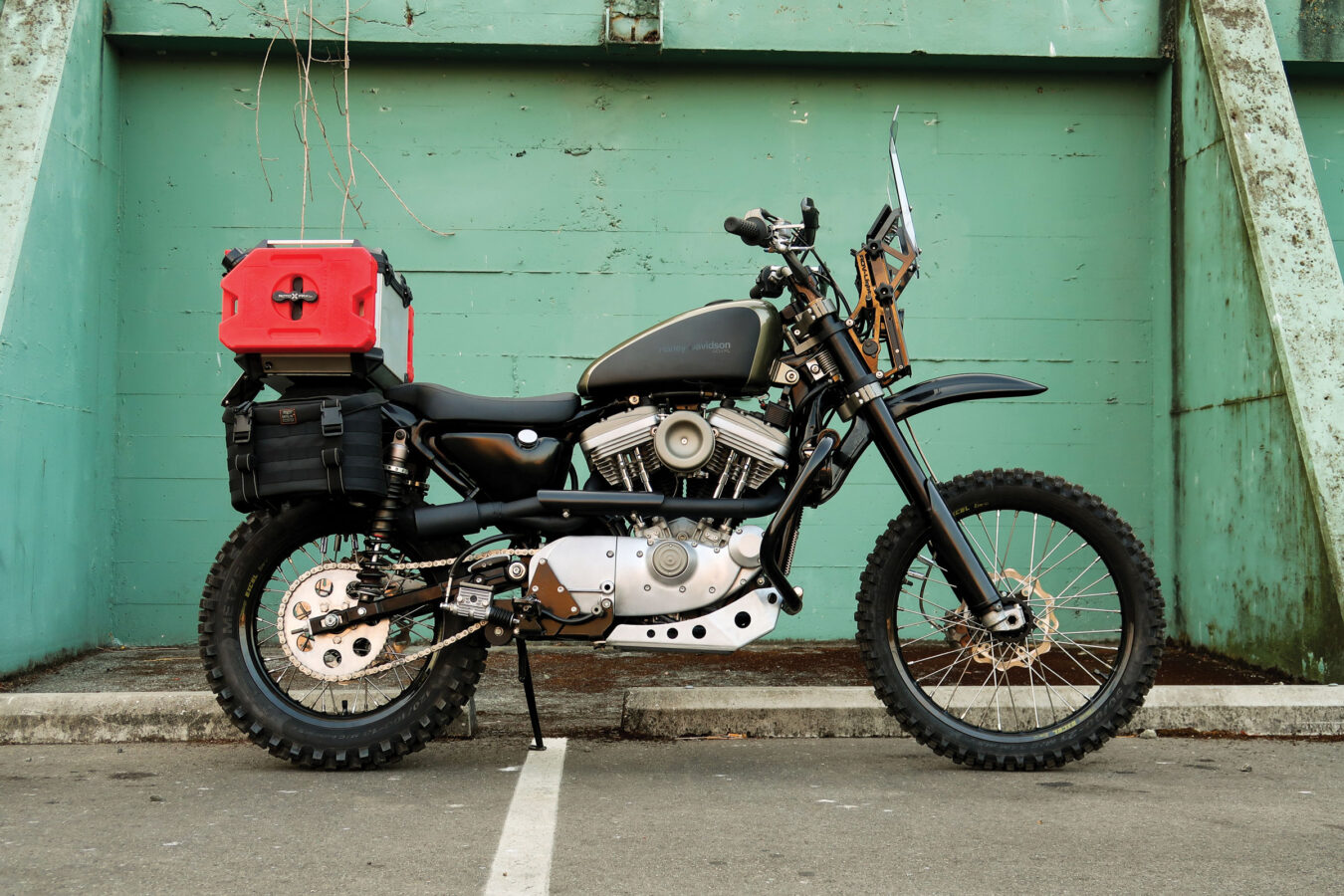 Biltwell's 2003 Harley-Davidson 883 ADVXL Dual Sport | Hot Bike