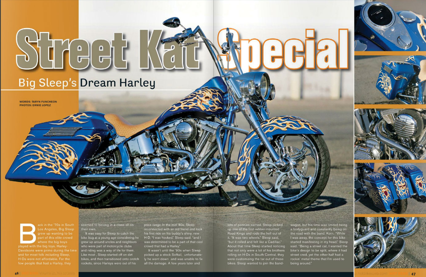 Hot Bike Archvies November 2009 – Big Sleep’s Dream Harley-Davidson Softail