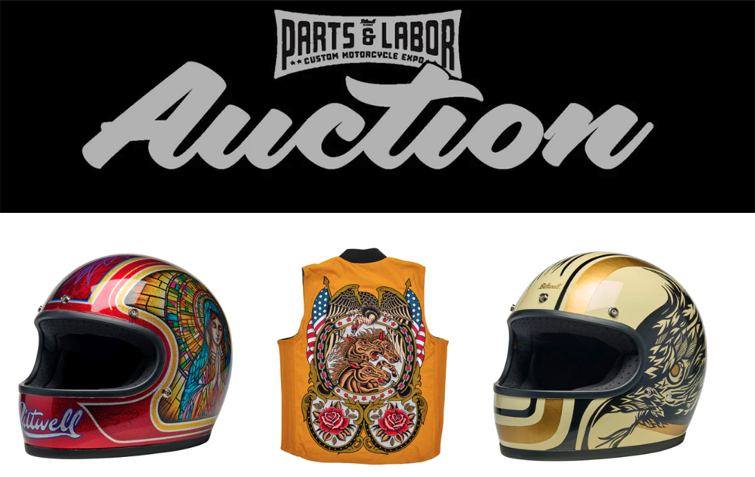 Biltwell’s 2026 Parts & Labor Auction Turns Custom Helmets and Vests Into a Force for Good